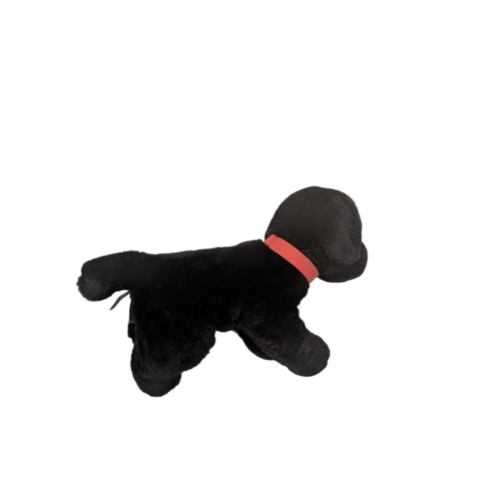 Douglas Cuddle Toy Black Labrador Retriever Puppy Plush Dog Red Collar 12 Inch